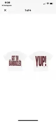 NEW Travis Scott Franchise Got 'Em Bamboozled T-Shirt Tee White One Size OS