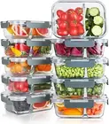 10 Packs 30Oz Glass Meal Prep Containers 2 Compartmentsglass Food Stor...
