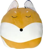 15" Original Soft Plush Sleeping Fox Flat Pillow for Kids