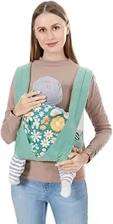 Baby Carrier Wrap Hands Free Newborn Ergonomic Convertible Backpack or Front Pack Baby Portable Adjustable Strap Sling for Infants and Toddlers up to 12kg