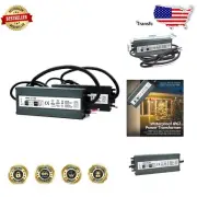2 Pack 12V Waterproof LED Driver—120W with Safety Protection for All LED Lights