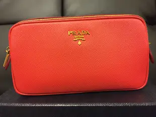 PRADA SAFFIANO 雙拉鍊迷你斜背包