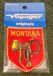 Vintage Voyager Montana Travel Souvenir Patch - New