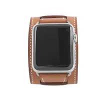 在飛比找ETMall東森購物網優惠-HERMES 不鏽鋼銀寬錶帶Apple Watch(42mm