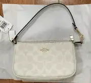 Coach Nolita 19 Chalk Glacier White Canvas Bag Purse Wristlet NEW SOLD OUT!!!