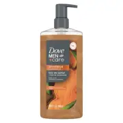 DOVE MEN + CARE Body Wash Sandalwood + Cardamom Oil to Rebuild Skin in the...