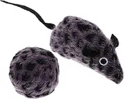 HOMOBABE 1 Set Plush Cat Mouse Soft Interactive Cat Material Encourages Natural Instincts
