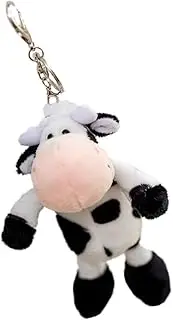 Ipetboom 1Pc Adorable Cow Plush Pendant Cute Stuffed Animal Bag Decoration Fashionable Party Accessory present for Festivals Durable Plush Present