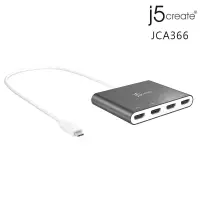 在飛比找PChome商店街優惠-J5create 凱捷 JCA366 USB-C to 4-