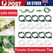 100-500X Tomato Greenhouse Ties Veggie Plant Support Clips Garden Trellis Stake