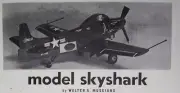 SKYSHARK PLAN & CONSTRUCTION + SCALE ARTICLES for 29" Span UC Model Airplane