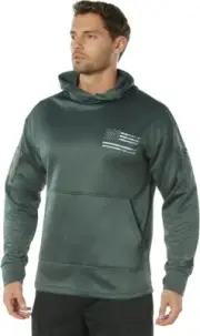 * ROTHCO * ' CONCEALED CARRY THIN BLUE LINE HOODIE ' MENS ' SIZE L ' GRAY