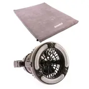 Adventure Kings Self Inflating 100mm Foam Mattress Queen + 2in1 LED Light & Fan