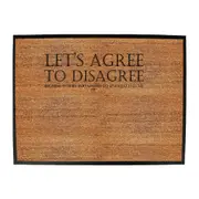 Lets Agree To Disagree - Funny Novelty Doormat Man Cave Floor mat