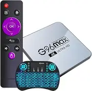 CHROX TV Box Android 12.0, G96max 4GB RAM 128GB ROM RK3318 BT5.0 Smart TV Box Set Top Box USB 2.0 Ultra HD 4K/6K HLG Mode HDR10+ Dual Band WiFi 2.4 5.8Ghz with Wireless Mini Keyboard,4gb+128gb