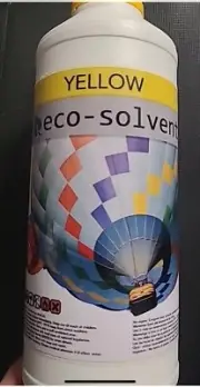 1L YELLOW Eco-Solvent Ink for Roland, Mutoh, Mimaki, & more; See Description