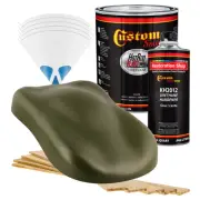 HOT ROD FLATZ Olive Gallon Kit URETHANE Flat Auto Car Paint Kit