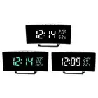 LED Digital Alarm Clock Electronic Desktop Clock for Bedroom Tabletop Office