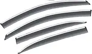 QVQOCUKS Car Window Visor Rain Eyebrow Compatible for Isuzu D-Max D Max DMax 2012~2018 Auto Deflectors Acessories