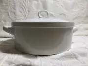 Crate & Barrel Dutch Oven Pot, 1 Quart Size, White