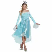 Rosalina Rosetta Deluxe Super Mario Video Game Cartoon Womens Costume & Crown