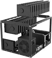 Mining Rig Frame, Open Air PC Case, Stackable Testbench Rack, Desktop Chassis, Ideal for Cryptocurrency, Coin Mining Setup, Crypto Accessories, Hardware, 0.8MM/1.5MM