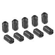 10pcs 4.7mm Ferrite Cores Ring Clip-On RFI EMI Noise Suppression Cable Clip