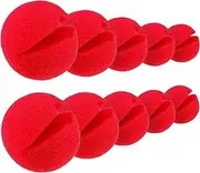 meekoo Red Sponge Noses Red Clown Nose Cosplay Nose for Halloween Christmas Comic Costume Party