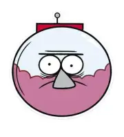 Benson Regular Show Officially Licensed 2D Fun Single Card Face Mask - Party fun