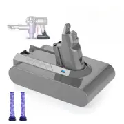 Replacement 9900mAh Lithium-Ion Battery for Dyson V6 High-Capacity Power Pack with 2 Pre-Filters