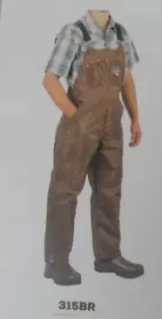 Dans 315-L28 Waterproof Bib Overalls 200 Denier Nylon 28" Inseam 40" - 42" Waist