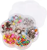 Beatifufu Mm Mixed Metal Mini Brads Prong Nail Art for Boys and Girls DIY Nails Kit