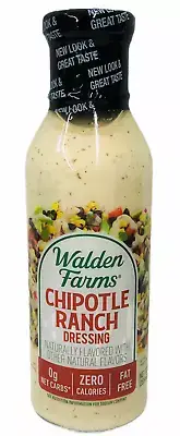 Walden Farms Chipotle Ranch Calorie Free Salad Dressing 12 oz