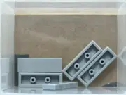LEGO Parts - Light Bluish Gray Tile 1 x 3 - No 63864 - QTY 5