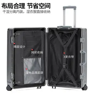 高檔行李箱 20吋登機箱 24吋鋁框旅行箱 USB充電拉桿箱 大容量行李箱 29吋出國專用行李箱 萬向輪加厚行李箱