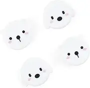 GeekShare Cute Animal Theme PS4 Controller Thumb Grips, Thumbsticks Cover Set Compatible with Switch Pro Controller and PS4 PS5 Controller, 4 Pcs - Dog and Bear