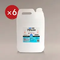 在飛比找momo購物網優惠-【漁人生醫】派頓 潔康75%酒精（4L/桶）6入組(乙類成藥