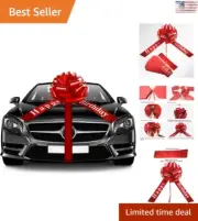 Giant Happy Birthday Car Ribbon Bow - Versatile Gift Wrapping Bow - Decoration