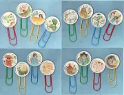 Graphic45 MOTHER GOOSE 4-7/8" GIANT PAPER CLIPS scrapbooks bookmarks crafts