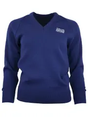 Navy Pullover With Embroidery - SNR