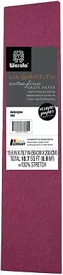 Extra Fine Crepe Paper 19.6"X78.7"-Aubergine