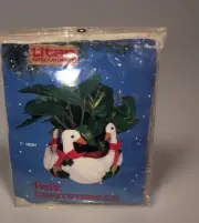 Titan Vintage 1987 Felt Centerpiece Christmas Goose Geese Kit Needlecraft