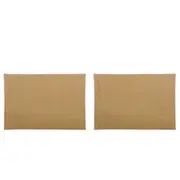 2x 4pc Belle Chambray Cotton Placemat Set 48x33cm Table Protector Tuscan Olive