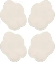 GARVALON Leakproof Nursing Pads 2 Pairs Reusable Breast Pads Cotton Material Comfortable Breathable for Lactation