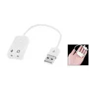 USB To 3.5mm Mic Headphone Jack Stereo Headset 7.1 Sound Audio Adapter Card