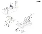 Mechanism Lift Original Stiga a3000 Rtk Robot Lawn Mower 381394808/0