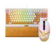 Razer x Pokémon Eevee Blackwidow TKL Keyboard, Rest, and Orochi V2 Mouse Combo