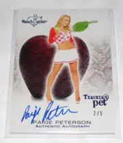 2012 Benchwarmer PAIGE PETERSON Teacher's Pet Blue Auto/5 The Hot Chick SCRUBS