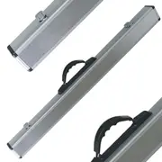 Formula Sports 34" Aluminium 2-Cue Case/Snooker Stick Storage Accessory Silver