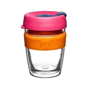 KeepCup LongPlay Reusable 340ml Glass Coffee Cup Travel Drink Water Mug Aura